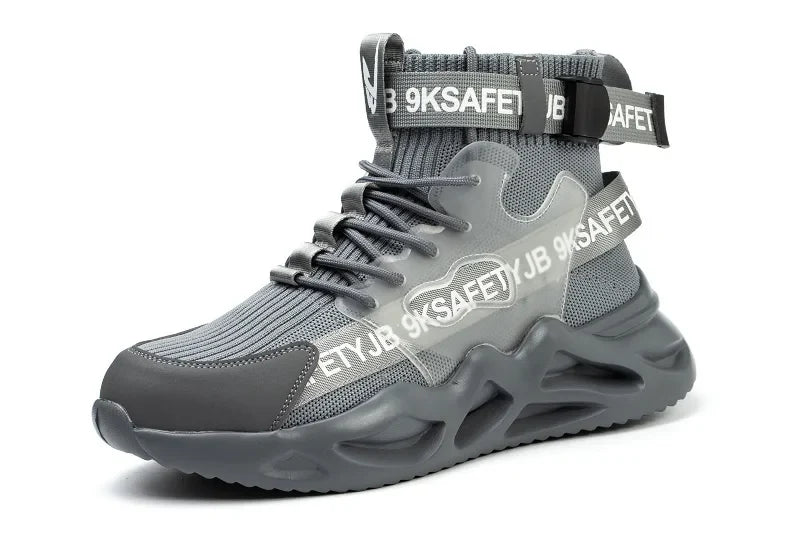 2021 Men Safety Shoes Metal Toe Indestructible Ryder Shoe Work Boots with Steel Toe Waterproof Breathable Sneakers Work Shoes