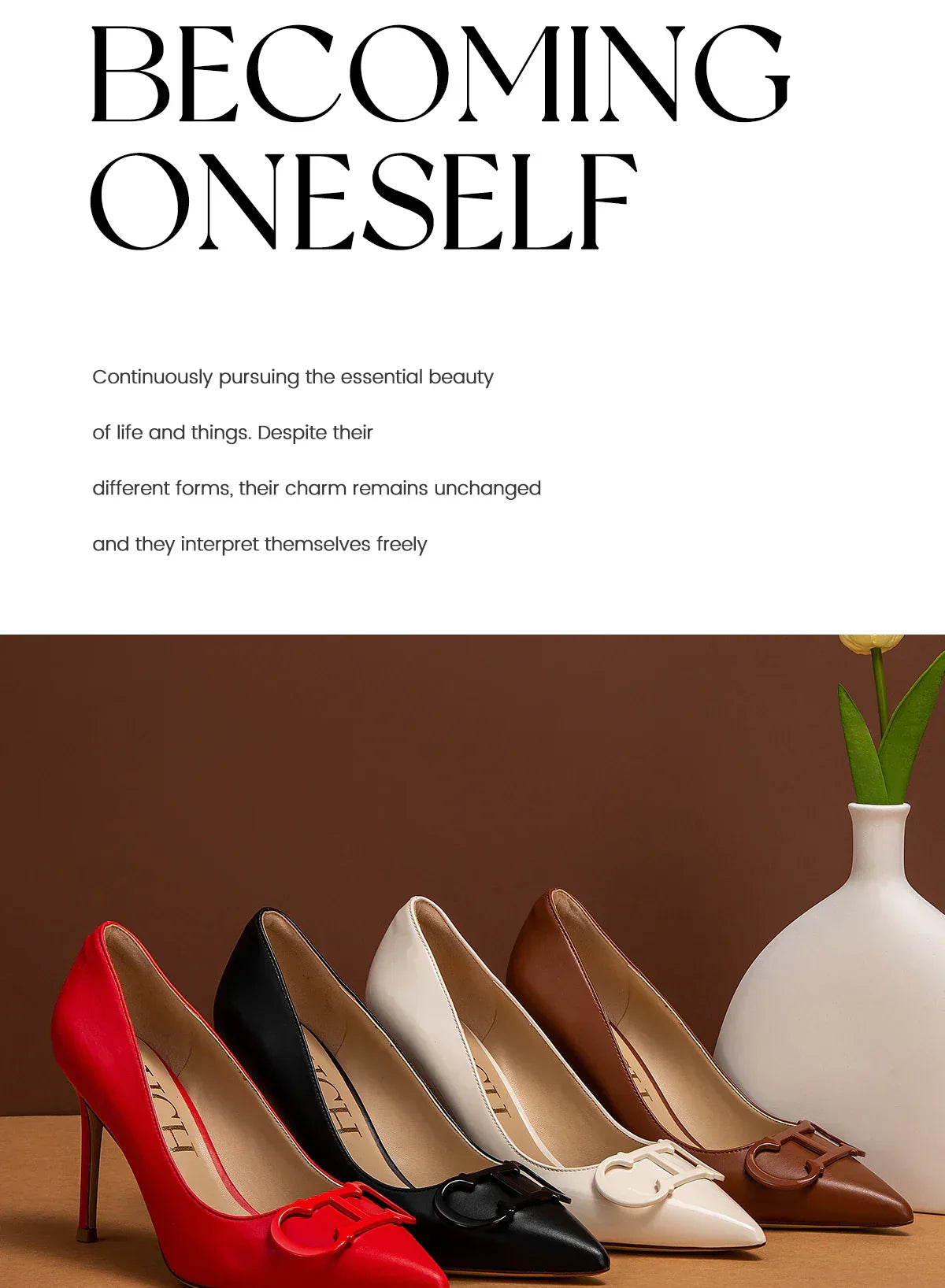 Women's High Heels New Pointed Metal Buckle Party Carnival Women's Shoes 9cm