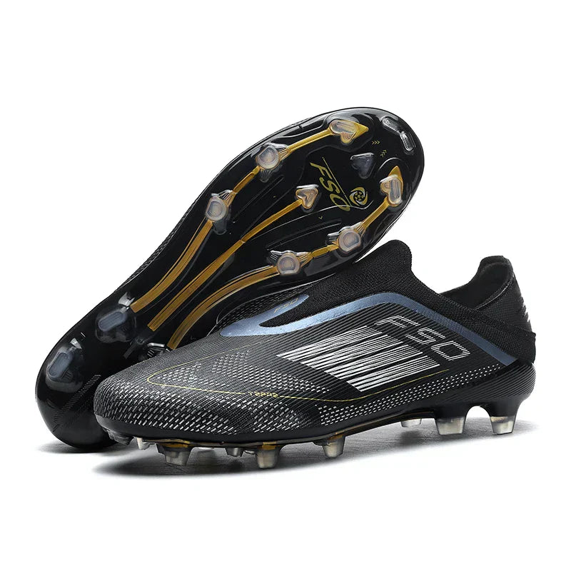 New Men Soccer Shoes Match Training Boys Breathable Adult Cleats Outdoor Sport Football Boots Non Slip Long Spikes Comfortable