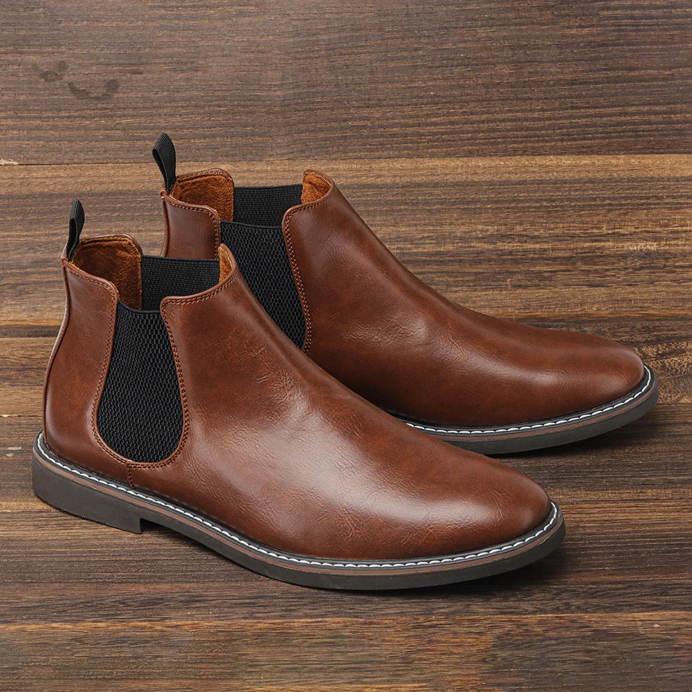40~46 Men Chelsea Boots Brand Retro Comfortable Fashion Men Boots