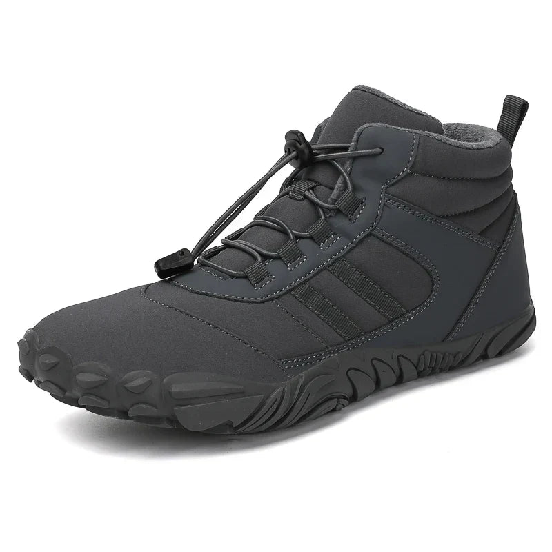 Womens Mens Waterproof Winter Barefoot Shoes Snow Boots Cotton Warm Fur Lined Unisex Walking Hiking Outdoor Shoes