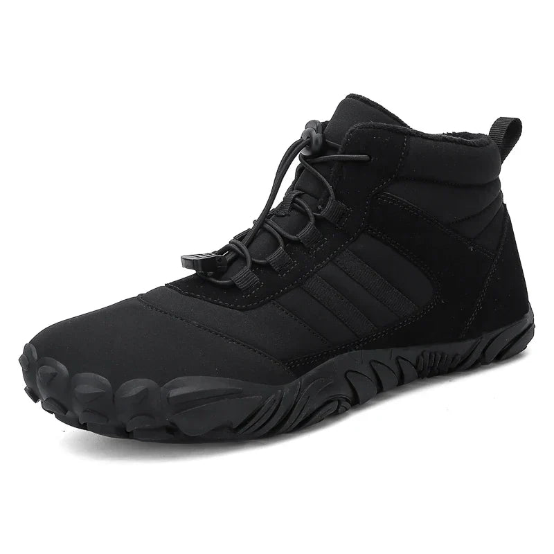 Womens Mens Waterproof Winter Barefoot Shoes Snow Boots Cotton Warm Fur Lined Unisex Walking Hiking Outdoor Shoes