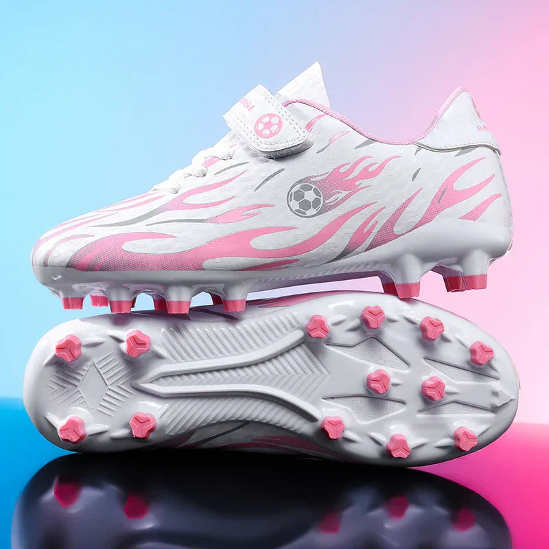 New Kids Soccer Cleats Youth Football Shoes TF Training Sneakers Boys Girls Non-Slip Breathable Lightweight Sport Boots 29-39