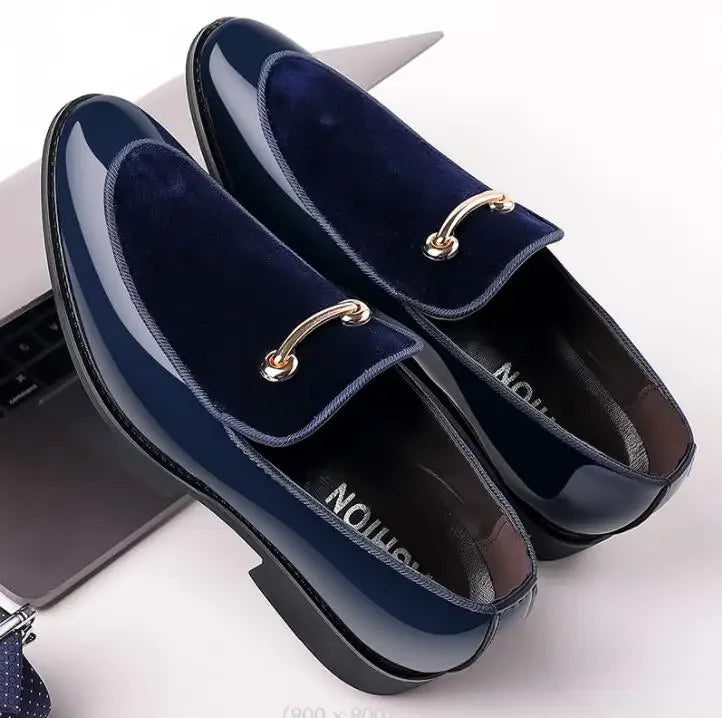 Men's Luxury Business Oxford Leather Shoes for Men Breathable Patent Leather Formal Shoes big Size Man Office Wedding Flats Male